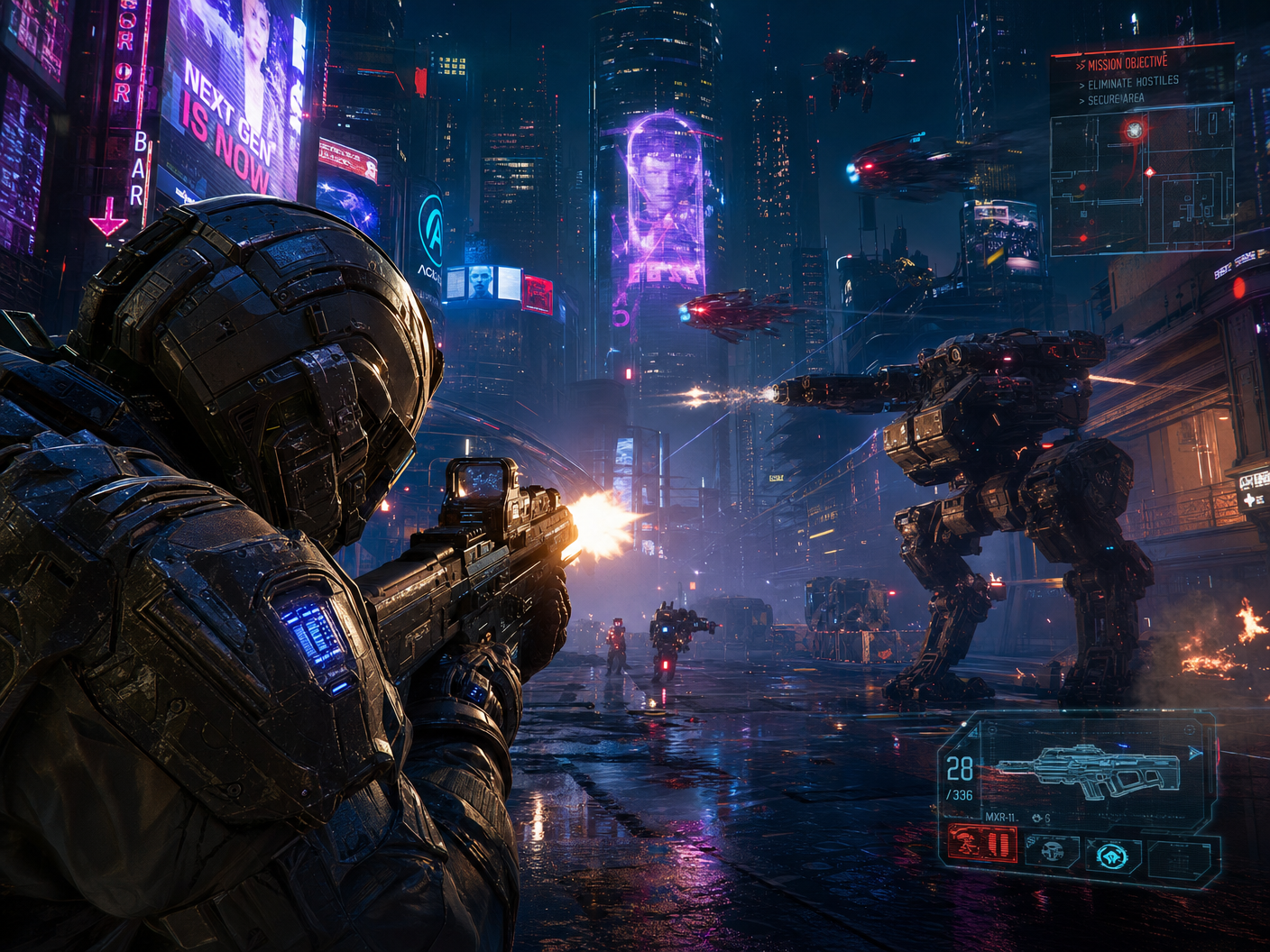NeoStrike — cyberpunk tactical shooter